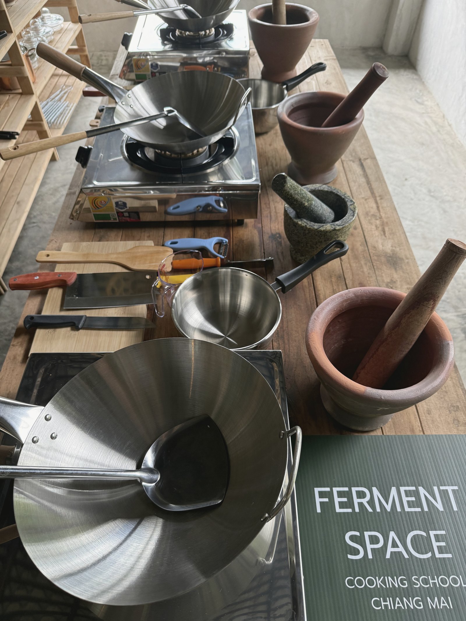 Wok and mortar tools